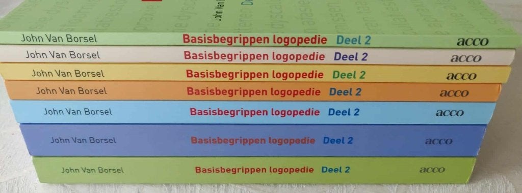 Basisbegrippen logopedie - deel 2, Enlèvement, Comme neuf, Autres niveaux, Acco
