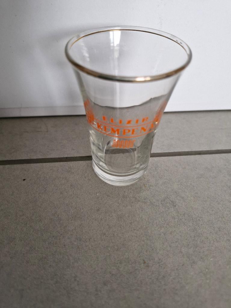shotglas / borrelglas Elixir De Kempenaar, Verzamelen, Glas en Drinkglazen, Borrel- of Shotglas, Verzenden