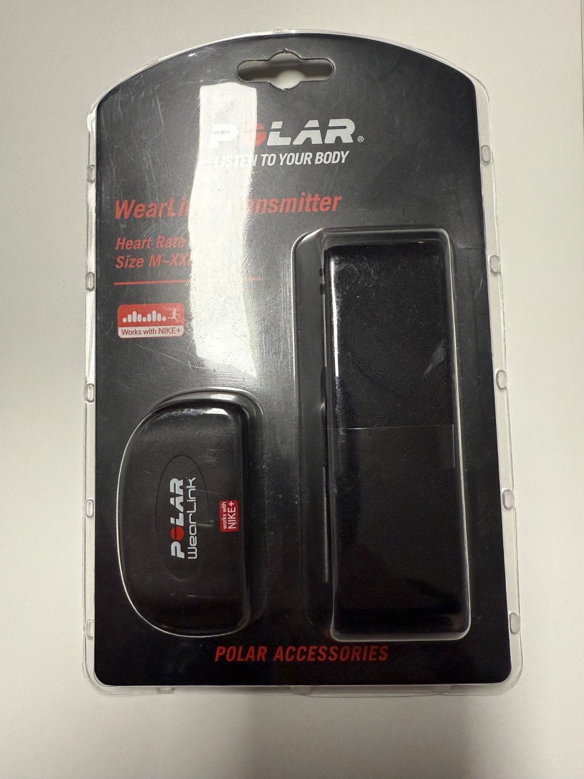 Polar WearLink transmitter Nike+, Sport en Fitness, Hartslagmeters, Ophalen, Nieuw, Polar, Met borstriem