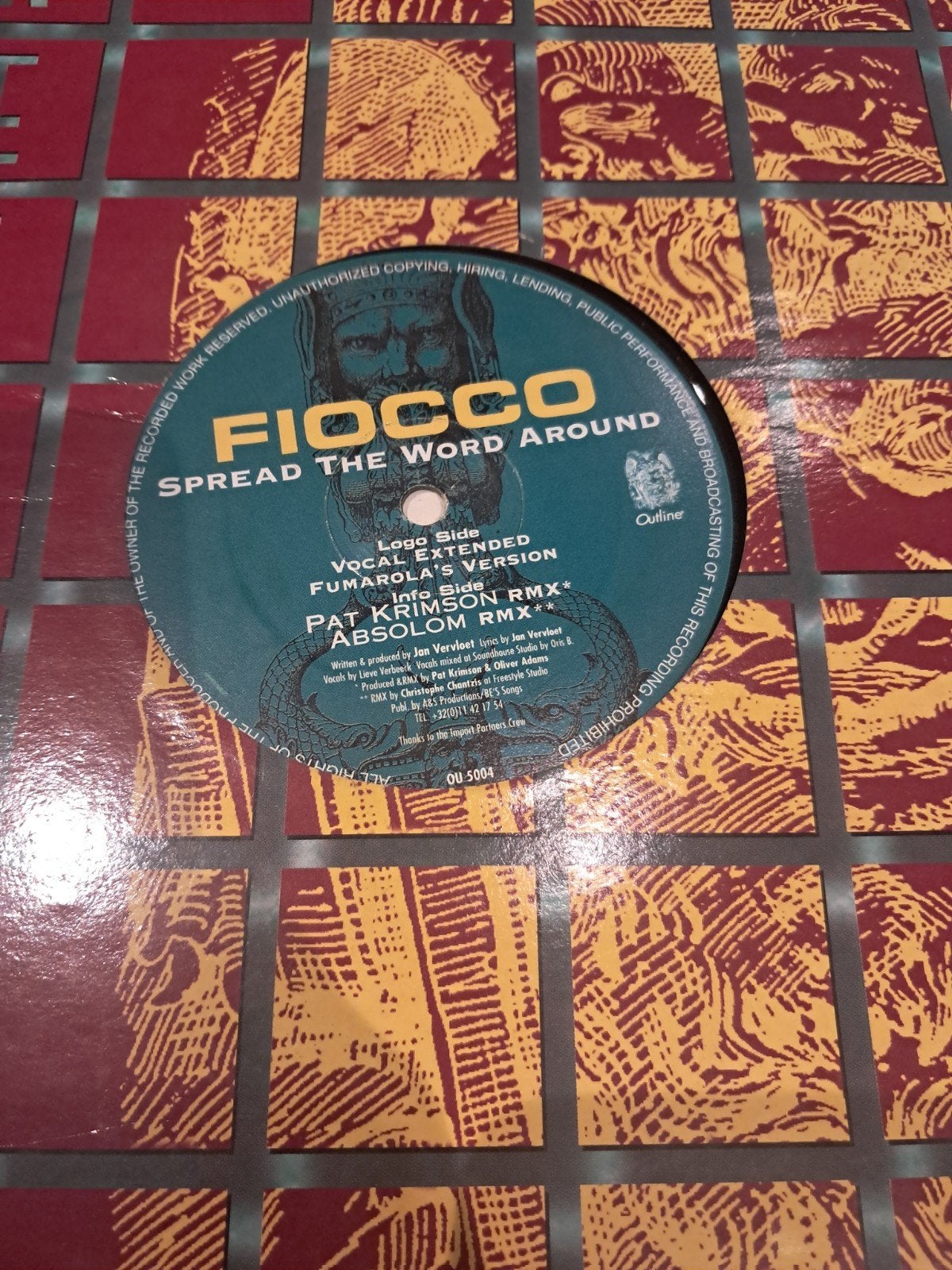 12inch Fiocco, Ophalen of Verzenden, Gebruikt, Trance