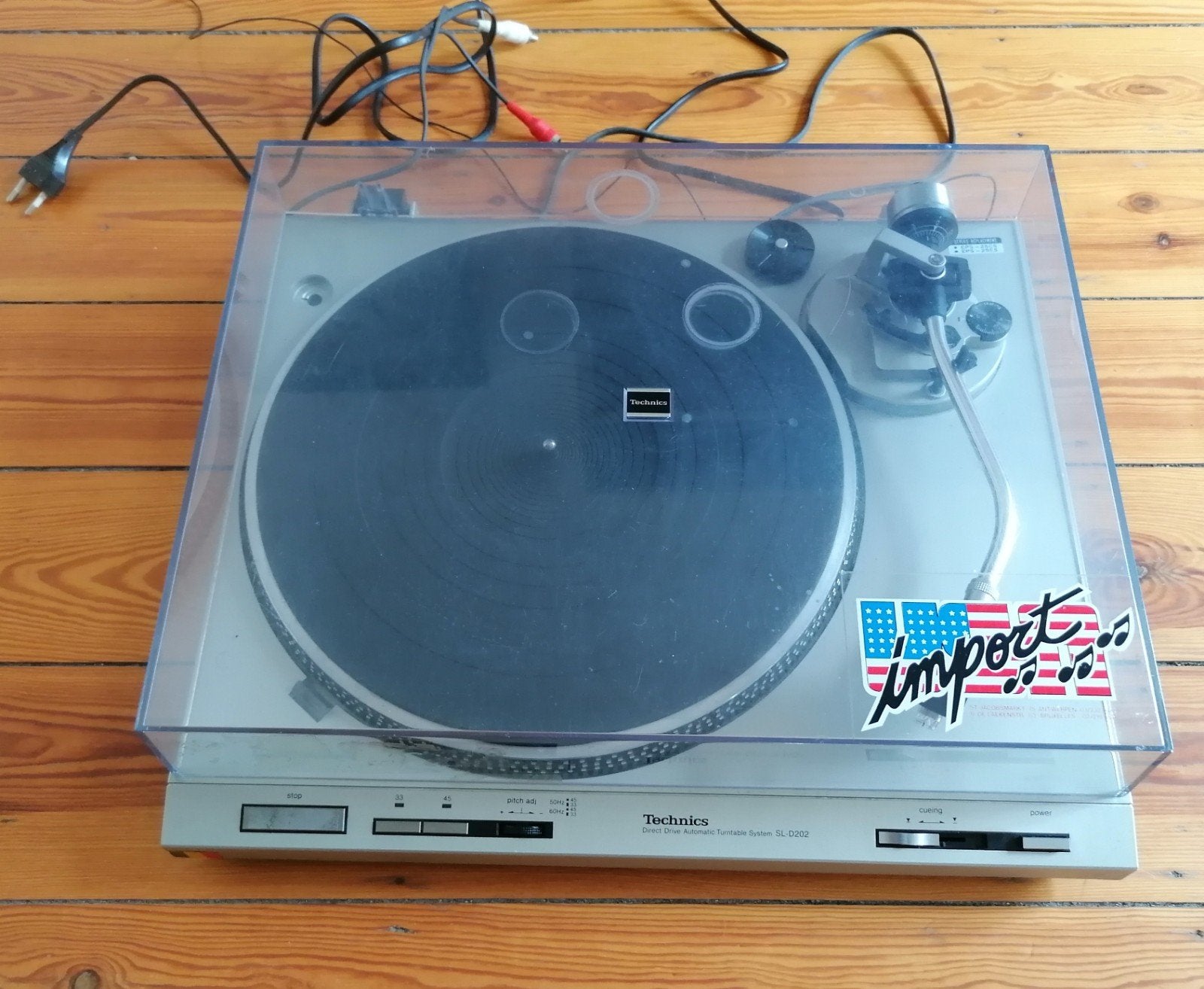 Technics SL-D202, Ophalen, Platenspeler, Technics, Pitch-regelaar