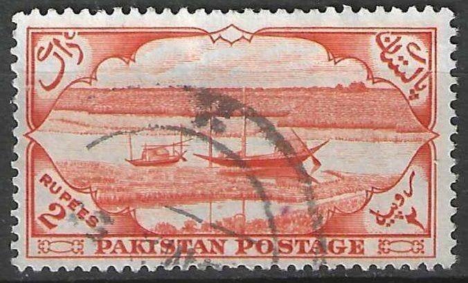 Pakistan 1954 - Yvert 71 - 7 Jaar Onafhankelijk - 2 r. (ST), Postzegels en Munten, Verzenden, Gestempeld
