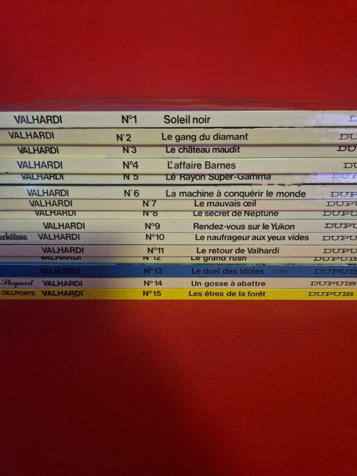 set van 15 BD Valhardi 1 tot 15, REED/EO (compleet van de se, Ophalen of Verzenden
