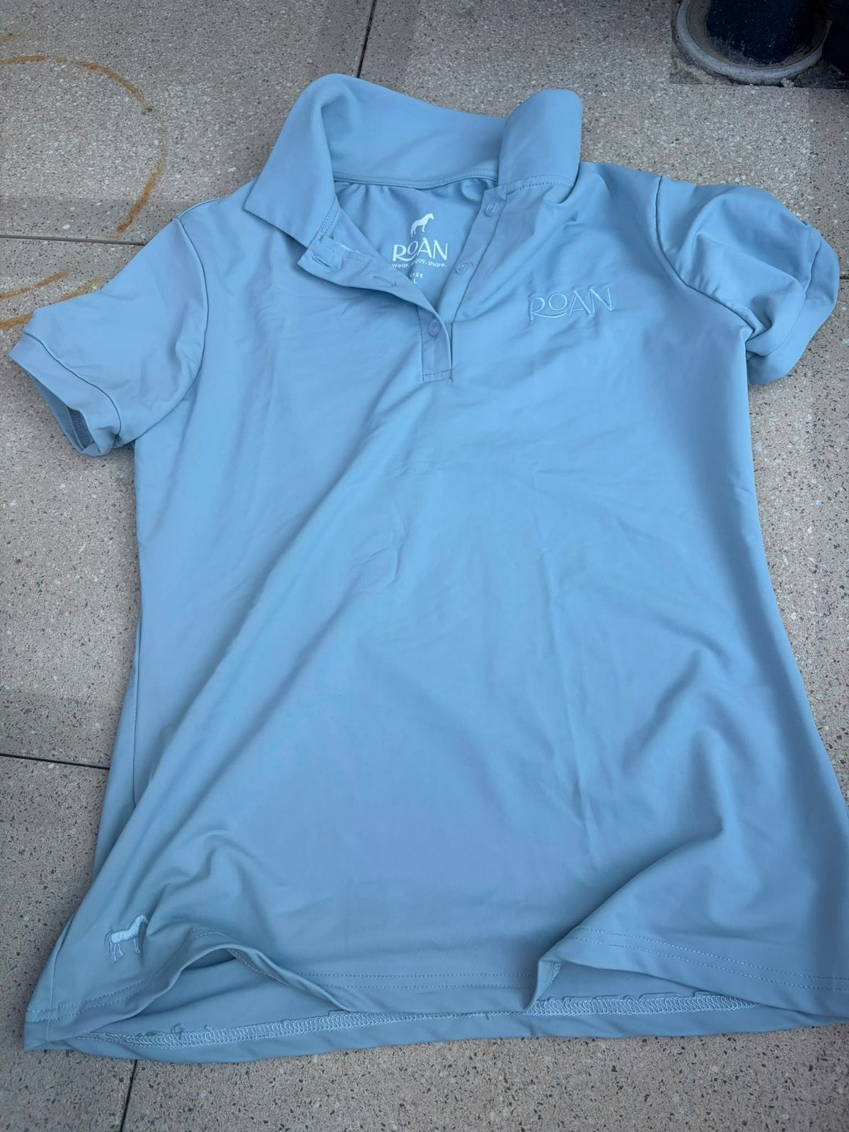 T-shirt paardrijden roan maat L, Dieren en Toebehoren, Ophalen, Zo goed als nieuw, L