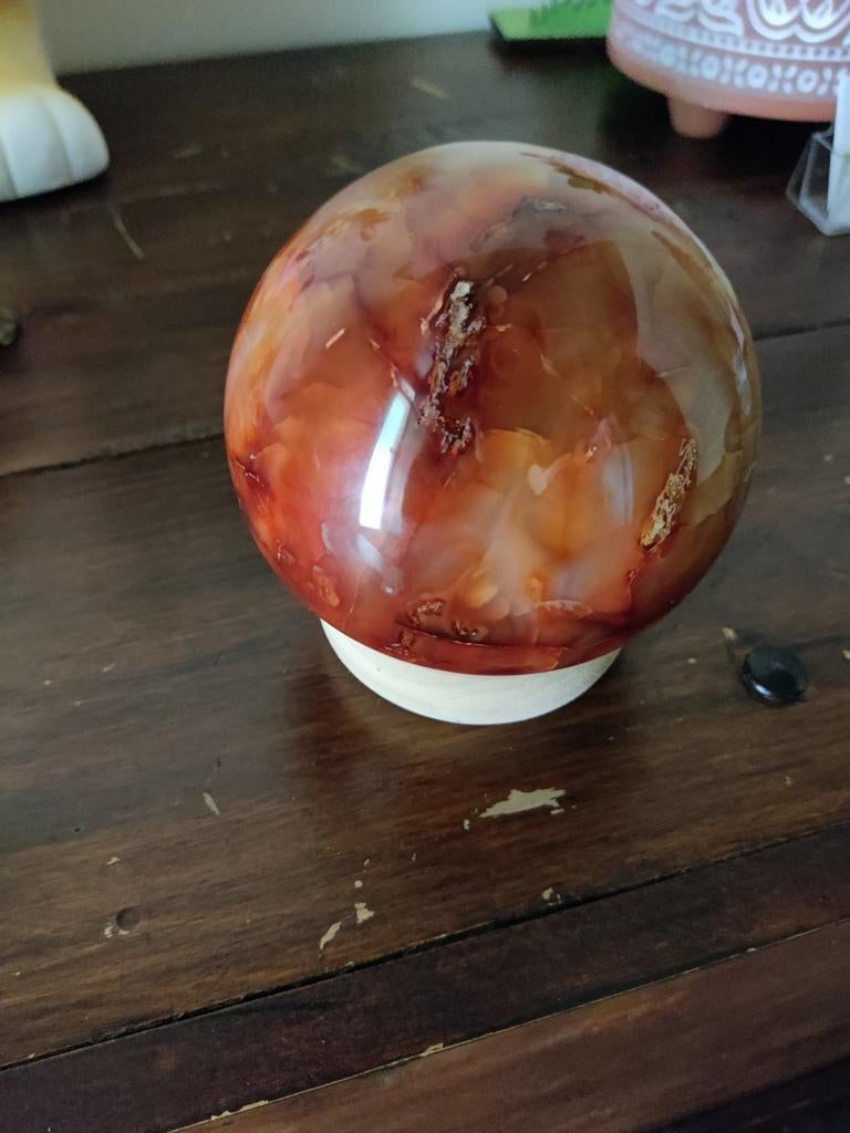 Carneool bol, Ophalen