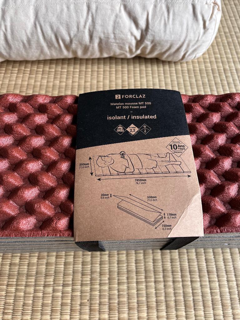 Forclaz insulated foam pad camping | Matelas mousse MT 500, Sport en Fitness, Bergsport en Wandelen, Ophalen of Verzenden, Zo goed als nieuw