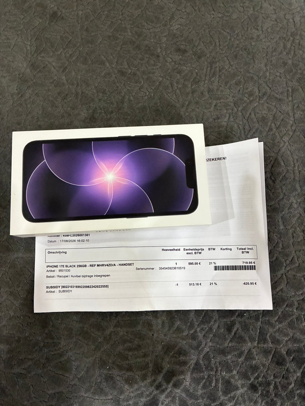 Iphone 17e 256 gb nieuw!!, Telecommunicatie, Mobiele telefoons | Apple iPhone, Zwart, Nieuw, 100 %, Ophalen