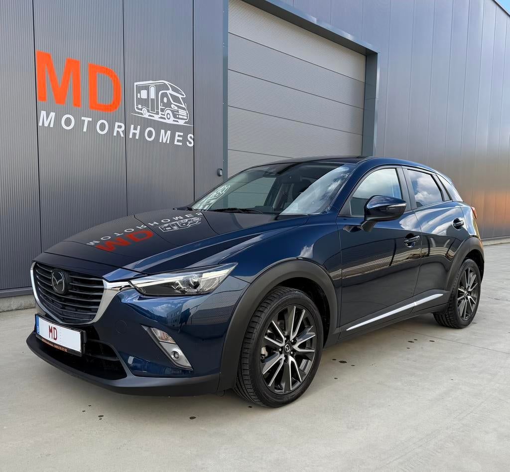 ‼️Mazda Cx-3 Skyactiv-D Full Option‼️, Auto's, Blauw, Leder en Stof, Bedrijf, 5 deurs