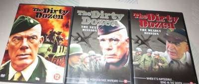 3 dvd the dirty dozen, À partir de 12 ans, Enlèvement, Comme neuf