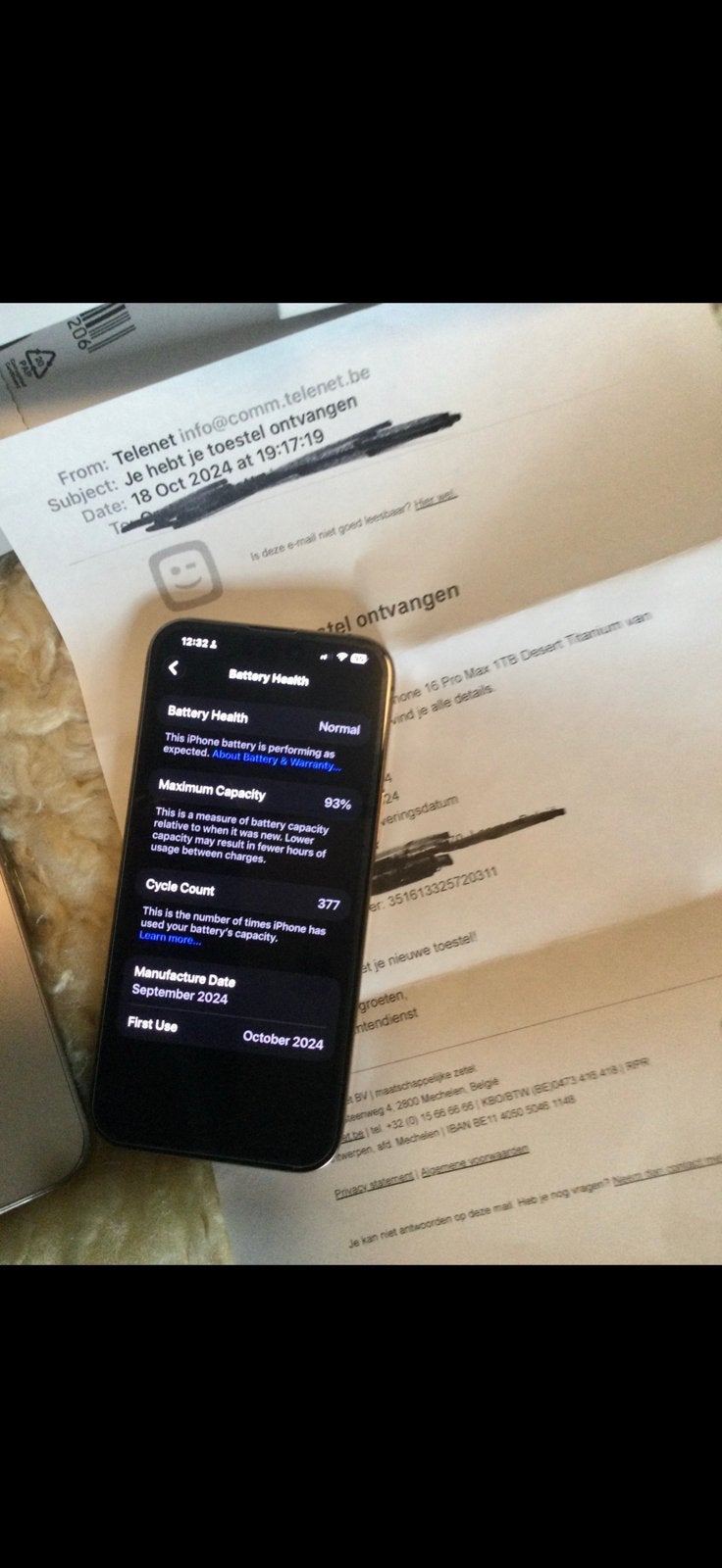 Iphone 16 pro max, Télécoms, Enlèvement ou Envoi, Comme neuf, Or, IPhone 16
