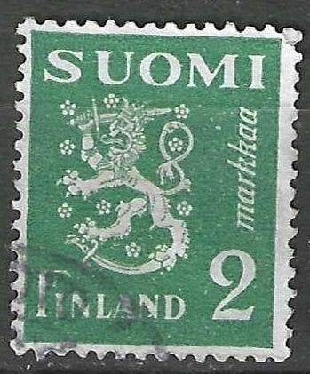 Finlande 1945 - Yvert 288 - Armoiries - 2 m (ST), Envoi, Finlande, Affranchi