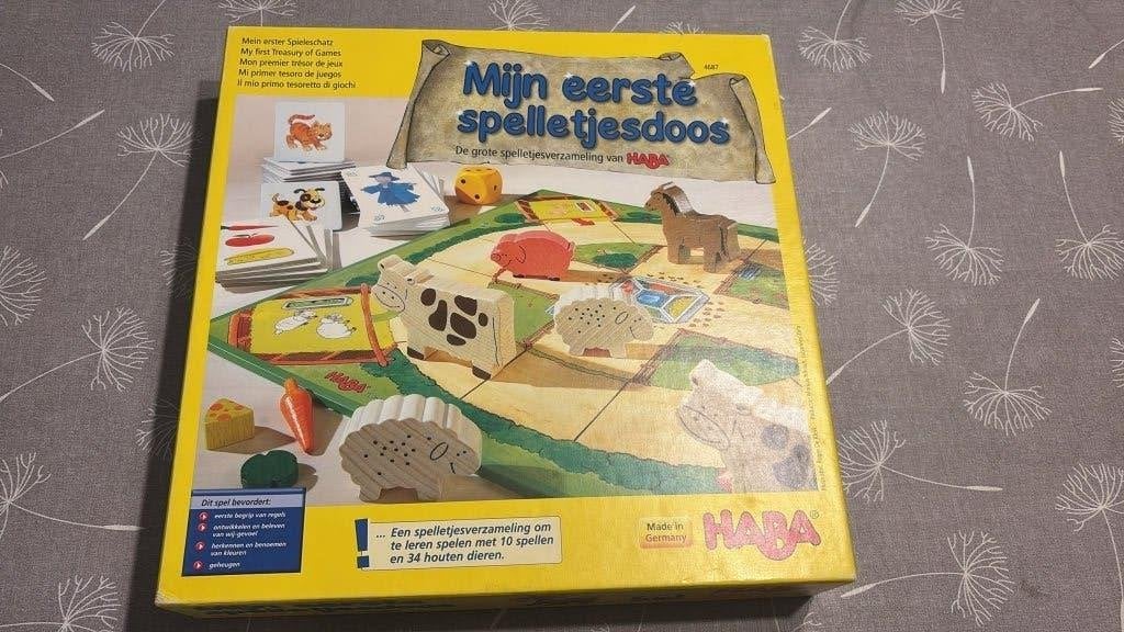 Mijn eerste spelletjesdoos (Haba), Hobby en Vrije tijd, Ophalen, Zo goed als nieuw