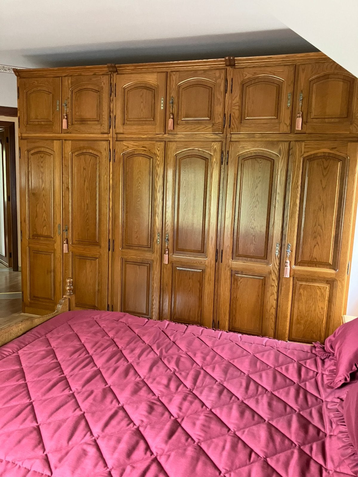 Kleerkast eiken, Huis en Inrichting, Slaapkamer | Complete slaapkamers, Ophalen, Zo goed als nieuw