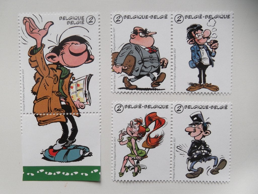 4666-4670 Gaston Lagaffe - Guust Flater MNH, Postzegels en Munten, Postzegels | Europa | België, Ophalen of Verzenden, Postfris