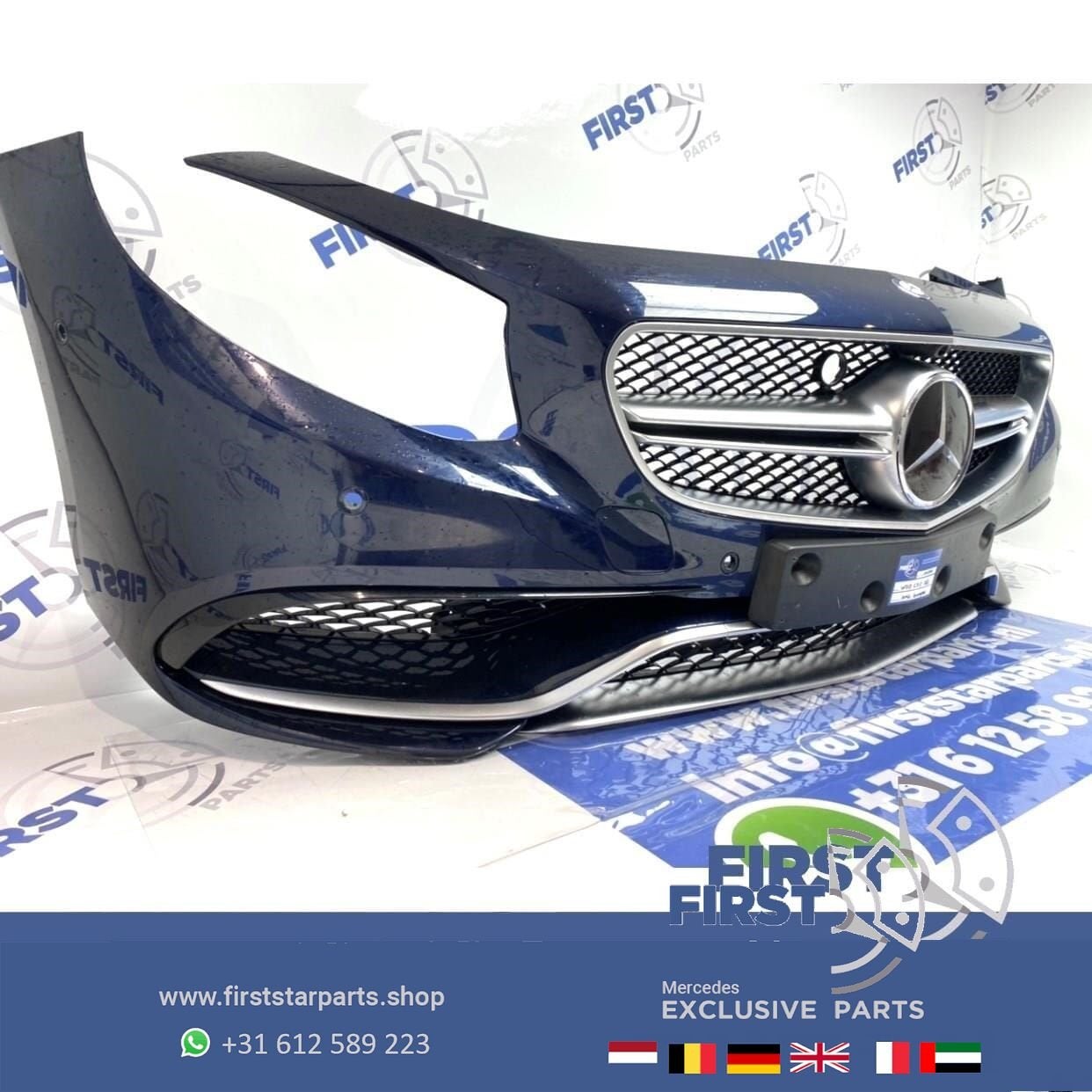 COMPLETE S63 AMG VOORBUMPER S Klasse COUPÉ CABRIO 63 BLAUW o, Auto-onderdelen, Gebruikt, -, Voor, Ophalen of Verzenden