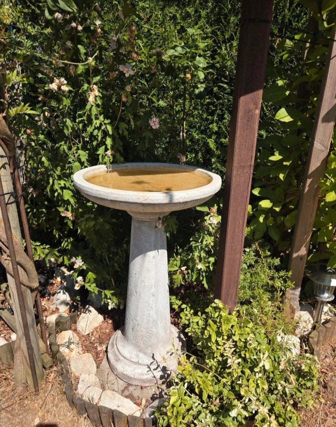 Bain d’oiseaux en pierre, Enlèvement, Comme neuf