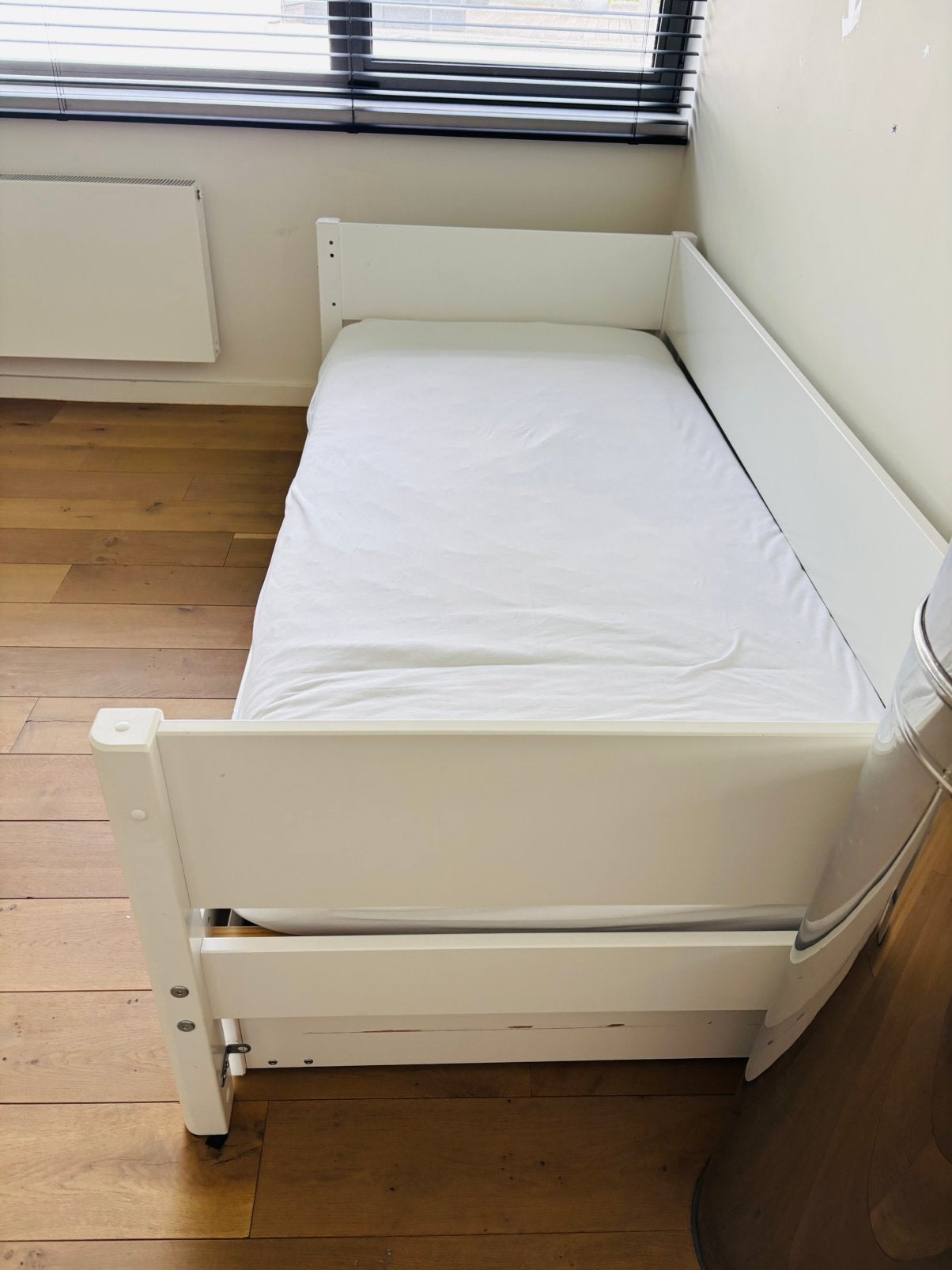 Flexa eenpersoonsbed met uittrekbed, 85 à 100 cm, Sommier à lattes, Enlèvement, 180 cm ou plus