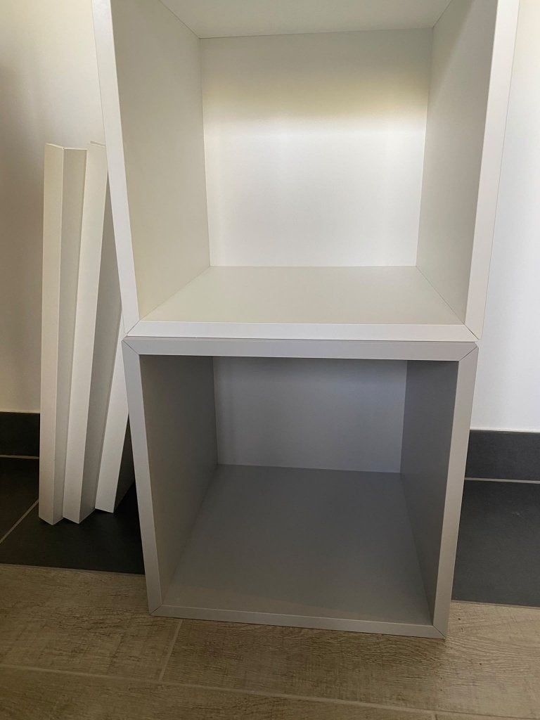 Wandkasten EKET Ikea wit en grijs, Ophalen, Zo goed als nieuw, Minder dan 100 cm, Modern
