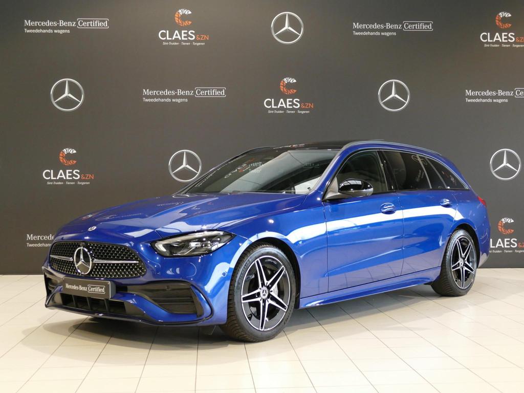 Mercedes-Benz C-klasse Break 200d AMG Line DOS 7876, Auto's, Mercedes-Benz, Automaat, 1780 kg, Zwart, 4 cilinders