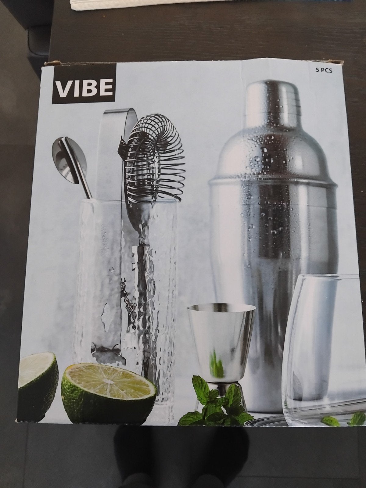 Cocktailset bestaande uit een roestvrijstalen shaker (350 ml, Enlèvement ou Envoi, Neuf