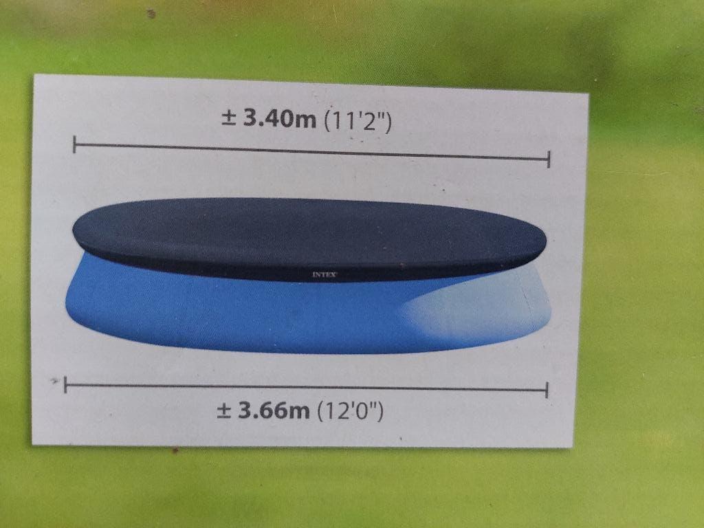Vrijstaand rond zwembad met een diameter van 3,65 m, Tuin en Terras, Ophalen, Gebruikt, Minder dan 80 cm, Rond