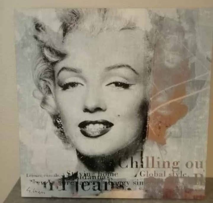 Tableau de Marilyn Monroe de 70x70 cm., Antiquités & Art, Art | Peinture | Moderne, Enlèvement, Impression