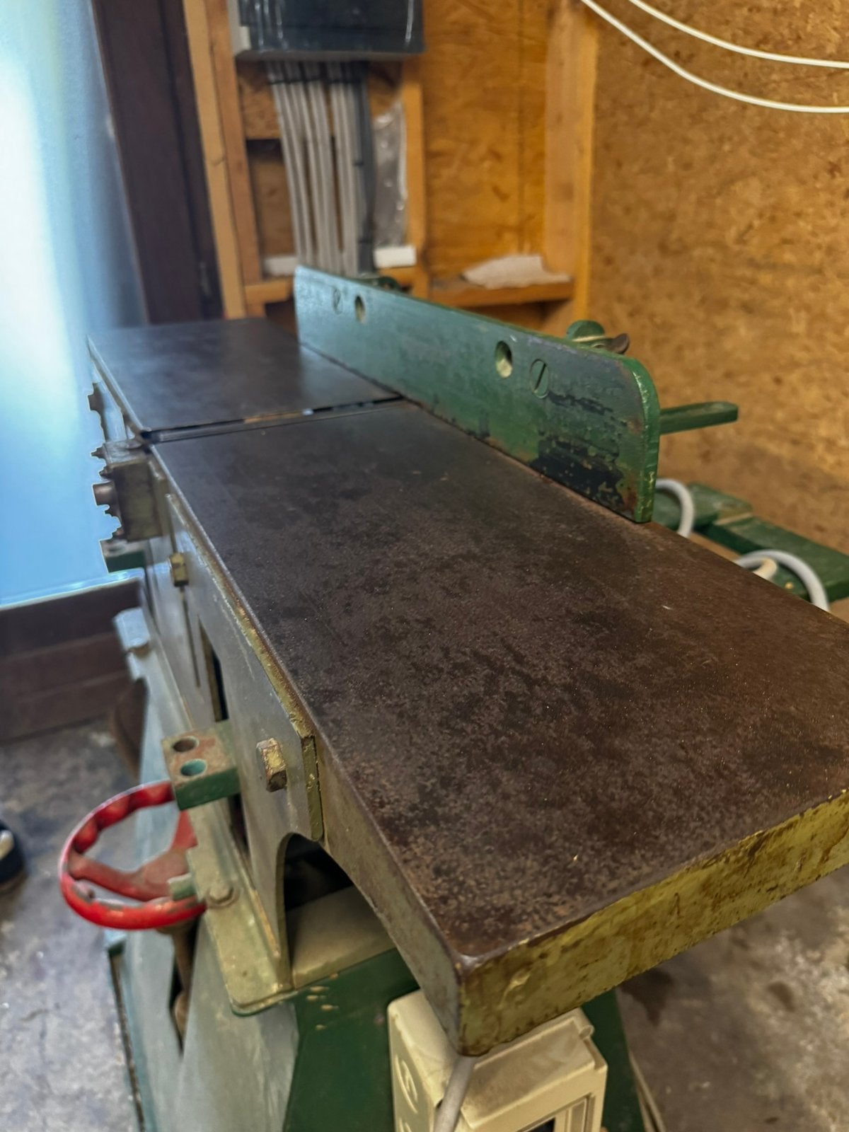 Raboteuse-Dégauchisseuse / Fonte / 3 fers / 230V, Bricolage & Construction, Enlèvement, Utilisé, 70 à 120 cm