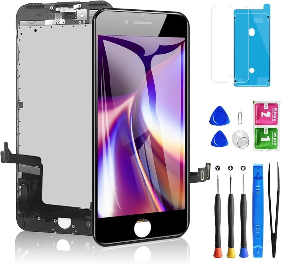 iPhone 7 8 SE 2020 2022 écran tactile LCD noir, Télécoms, Téléphonie mobile | Accessoires & Pièces, Enlèvement ou Envoi, Neuf