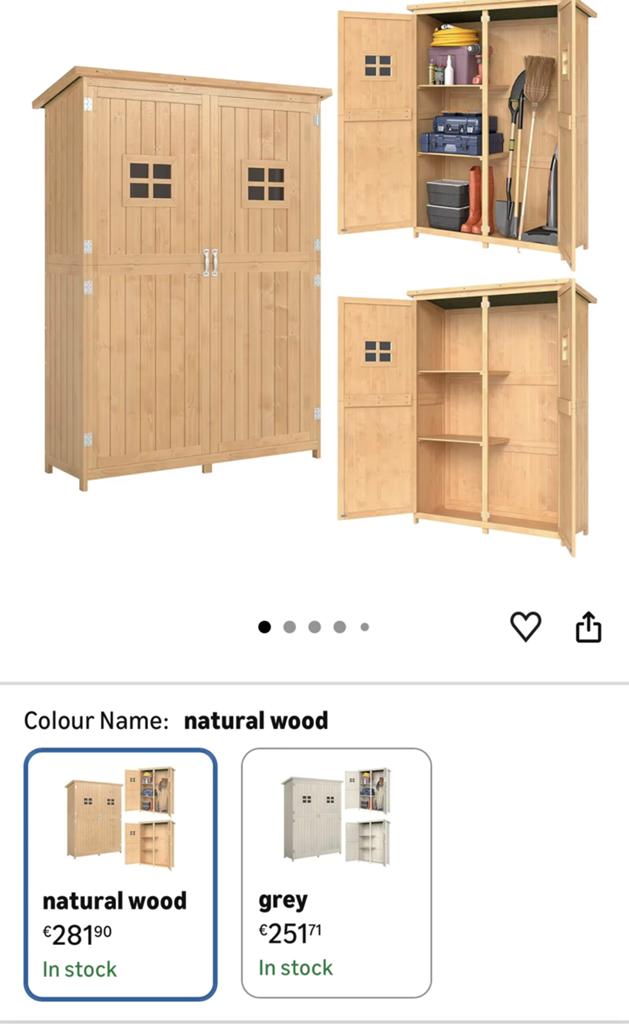 Armoire de jardin bois, en bonne etat, Jardin & Terrasse, Enlèvement, Comme neuf, Bois