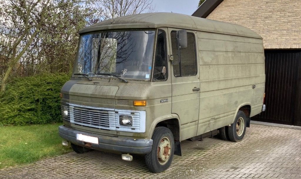 Mercedes 608D Camionette – hoog model, 6m lang, Achat, 3 places, Boîte manuelle, Autre carrosserie