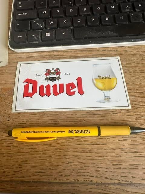 duvel sticker anno klein model, Ophalen of Verzenden, Nieuw, Overige typen, Duvel
