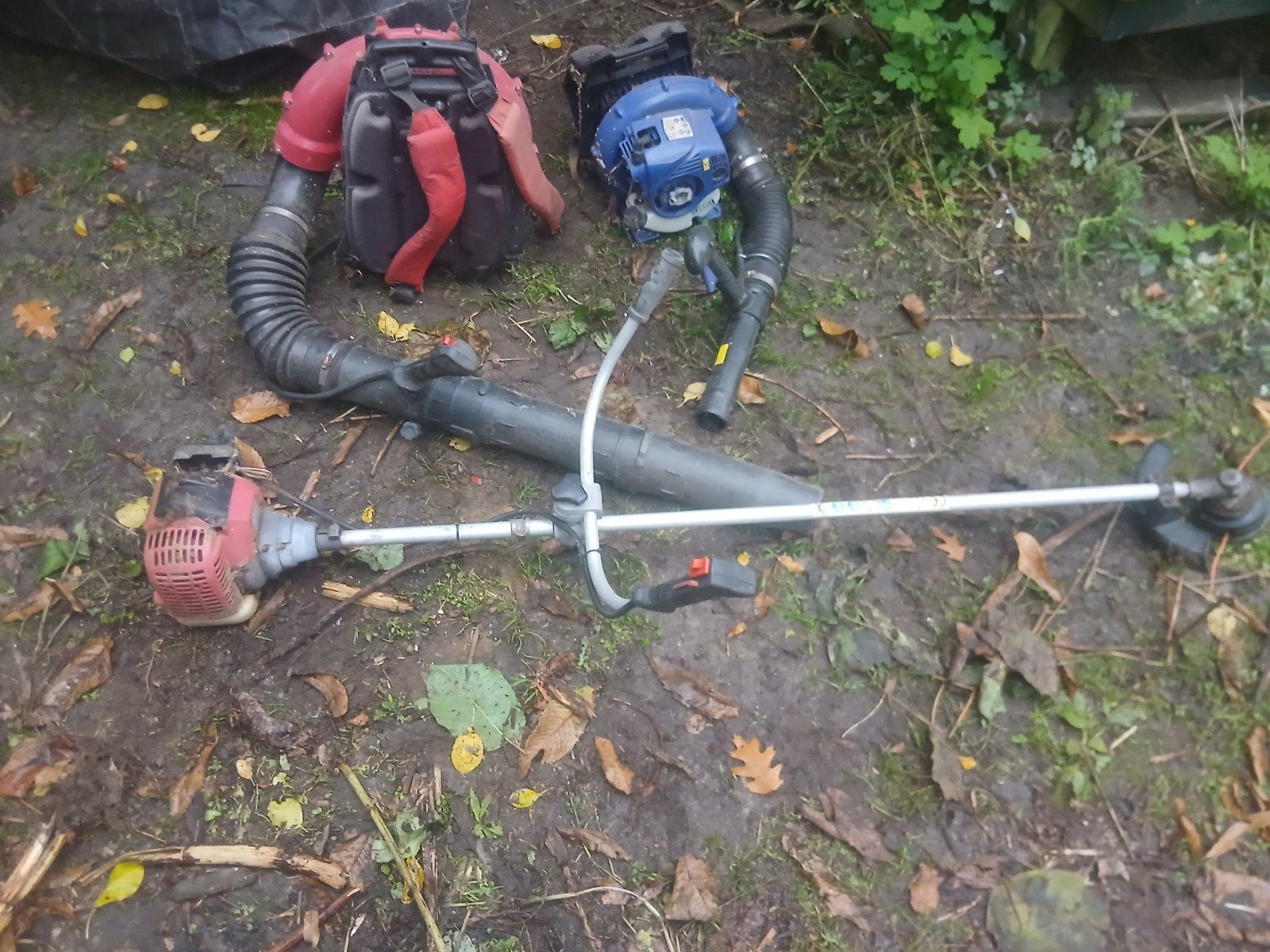 tuinmachines in een lot, Ophalen
