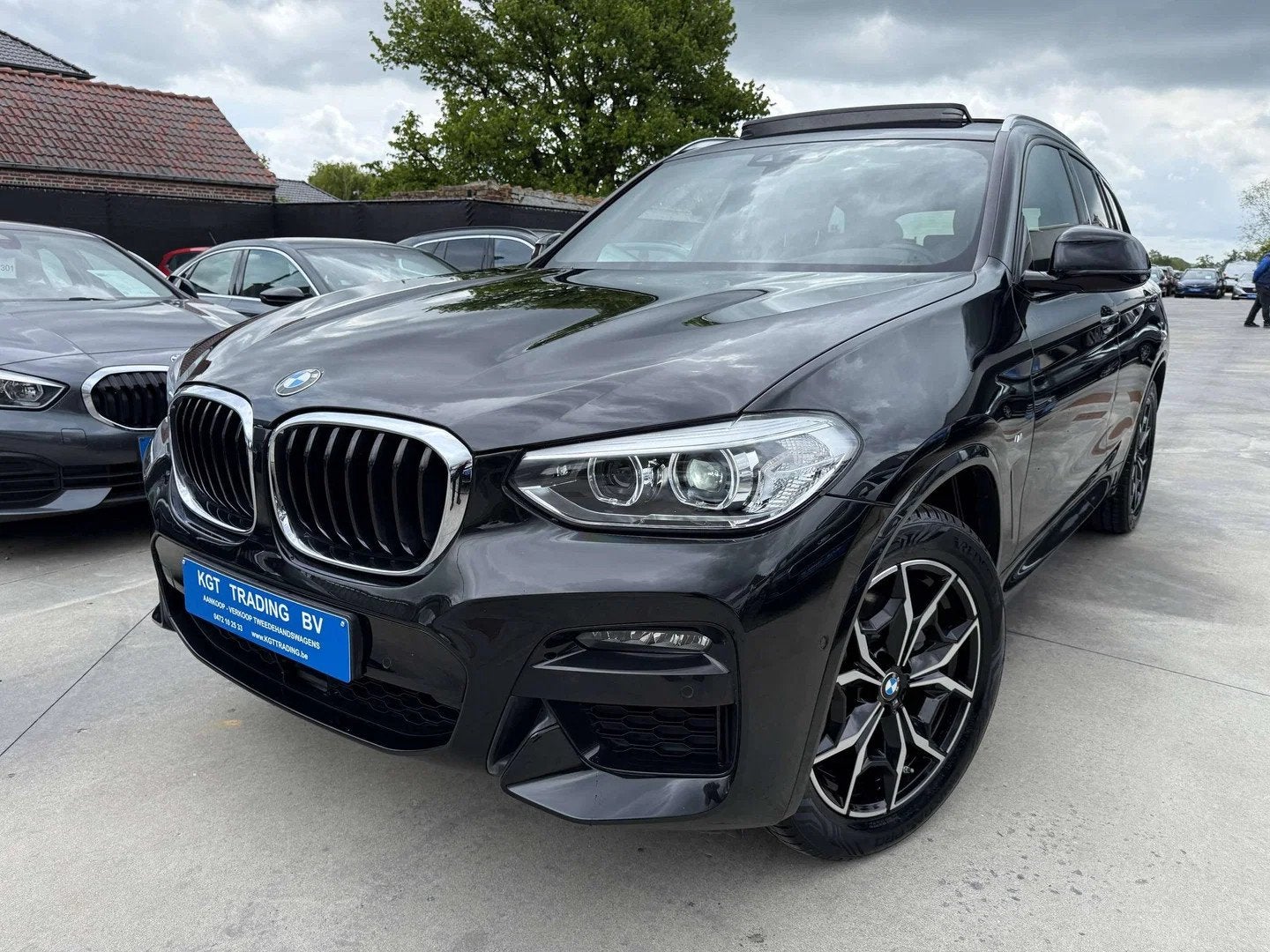 BMW X3 2.0iA M-PACK X-DRIVE NAVIGATIE ZWART LEDER LED OPENDA, Automaat, 1998 cc, Gebruikt, Zwart