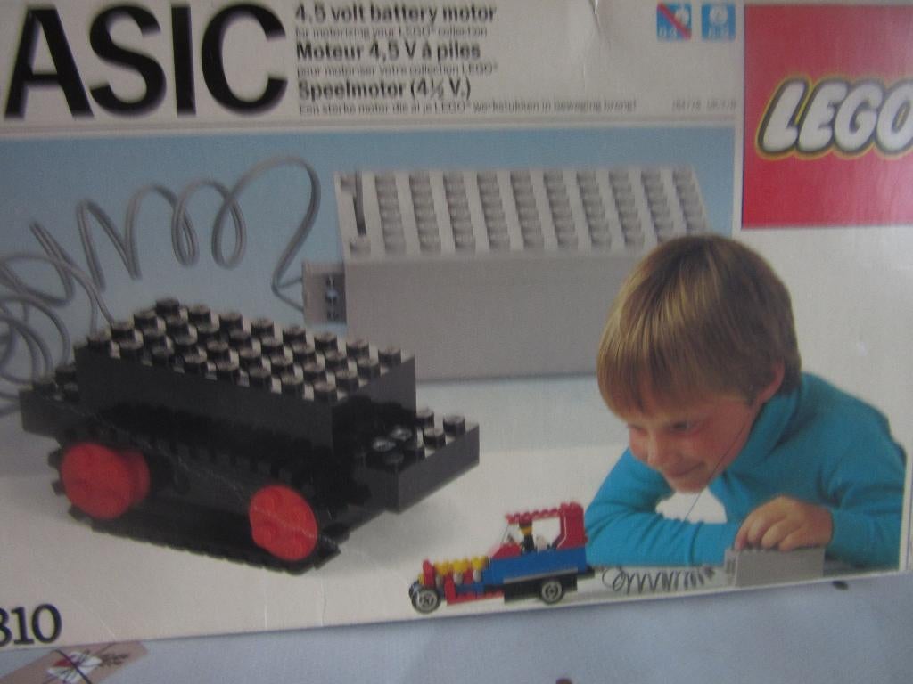 Lego vintage basic opwindmotor 895 / en 810-1 Basic Motor, Kinderen en Baby's, Speelgoed | Duplo en Lego, Zo goed als nieuw, Lego