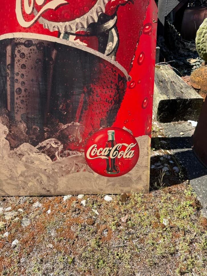 Vintage Coca-Cola Reclamebord - Thirsty?...