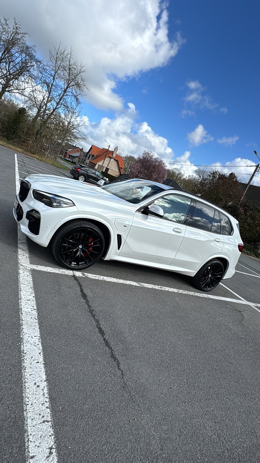 Bmw x5 45e 2020, Auto's, BMW, Automaat, Dealer onderhouden, Wit, Leder