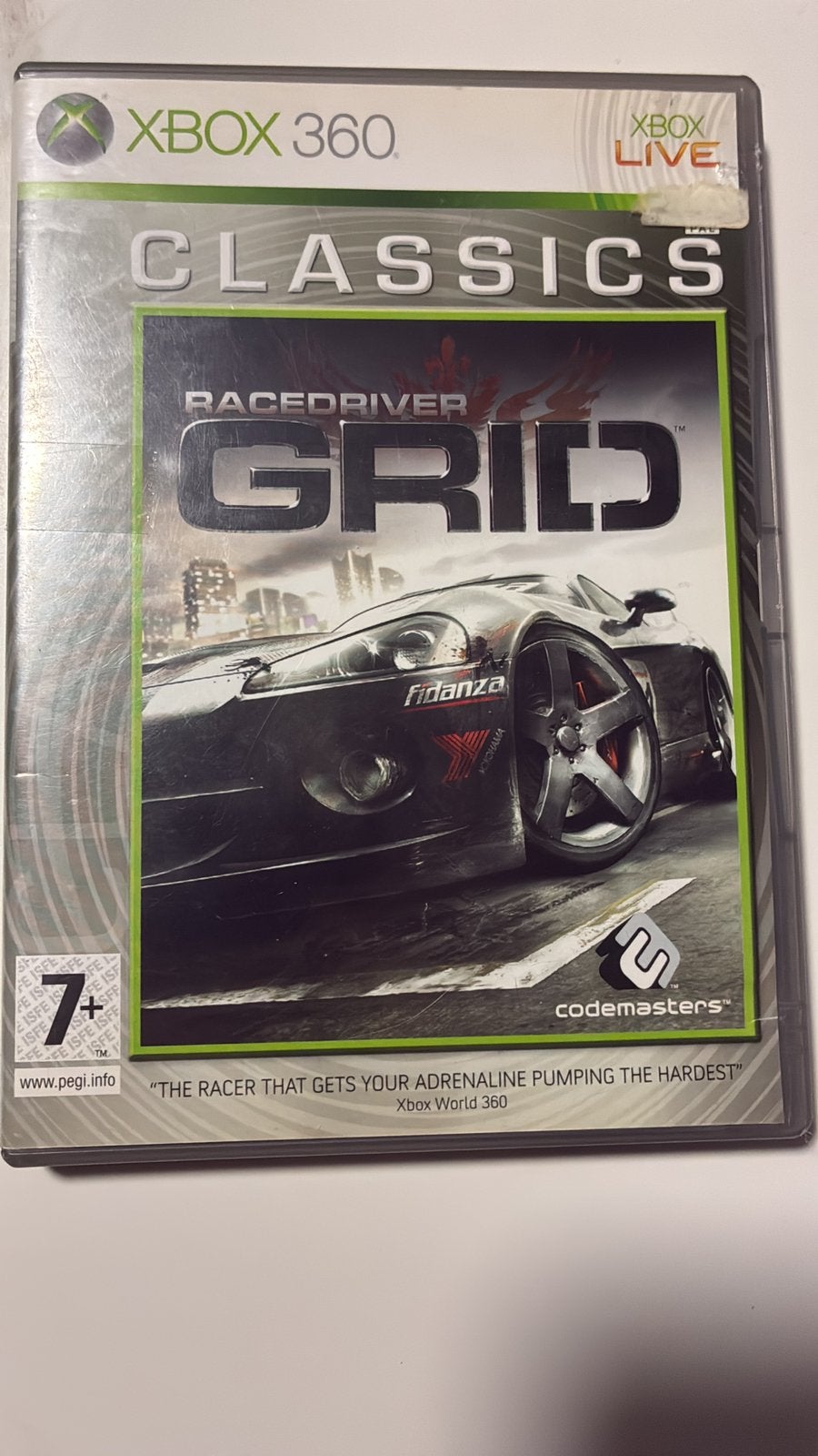 Race Driver GRID Xbox 360 Classics - Racegame, Games en Spelcomputers, Games | Xbox 360, Ophalen of Verzenden, Zo goed als nieuw