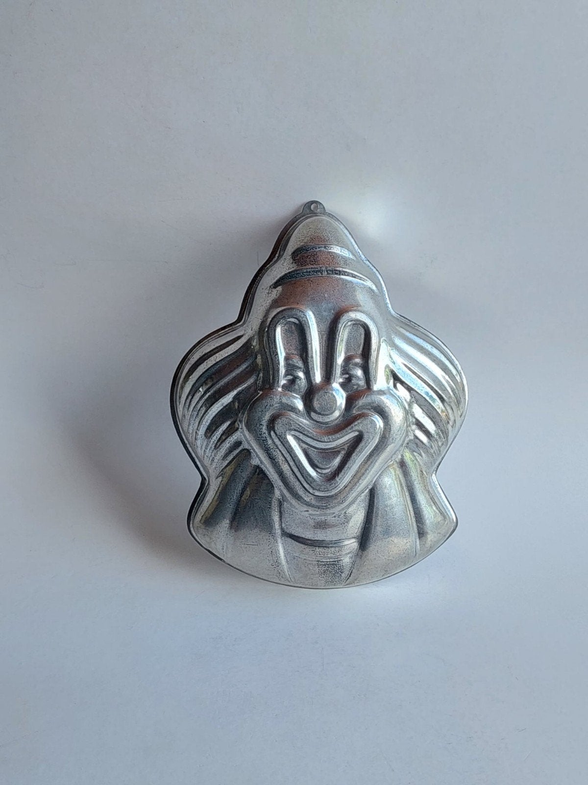 Vintage decoratief bakblik clown, Ophalen