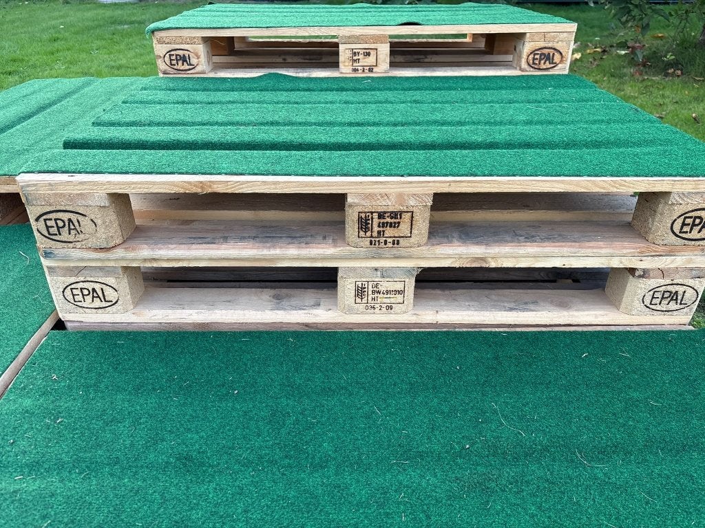 12 Europallets (EPAL) in goede staat, Bricolage & Construction, Enlèvement, Comme neuf, Moins de 200 cm, Palette