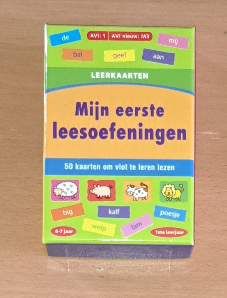 Leerkaarten: Mijn leerste leesoefeningen - ZNU, Ophalen, Zo goed als nieuw, Taal en Lezen