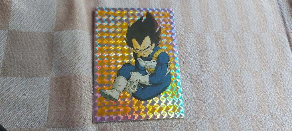 dragonball z kaart glitter card Vegeta origineel rare, Ophalen of Verzenden, Nieuw, Losse kaart