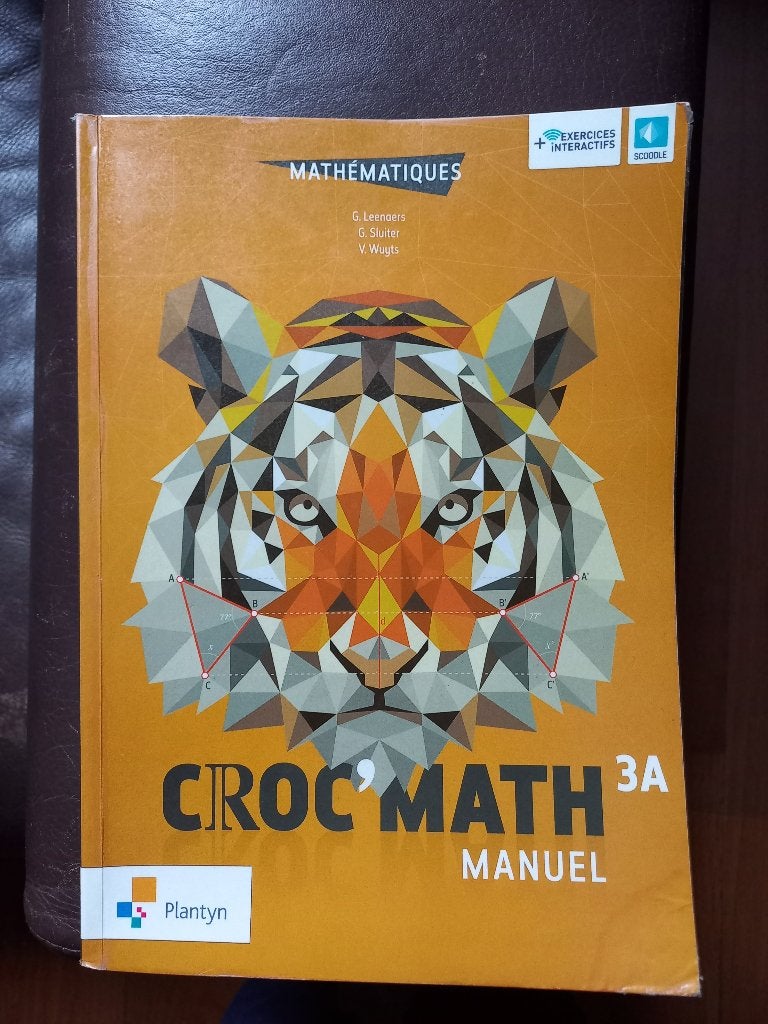 Manuels croc'Math 3A et 3B - éditions Plantyn, Livres, Plantyn, Comme neuf, Enlèvement, Secondaire