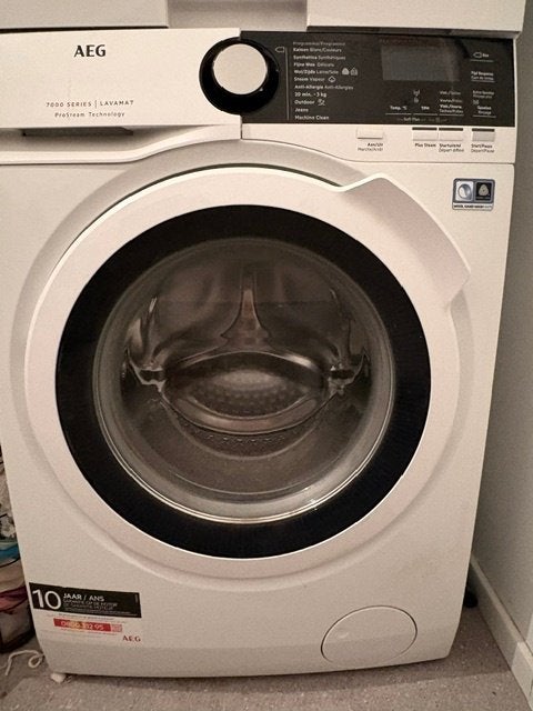 Wasmachine en condensatiedroogkast AEG - B label, 6 tot 8 kg, Ophalen, Gebruikt