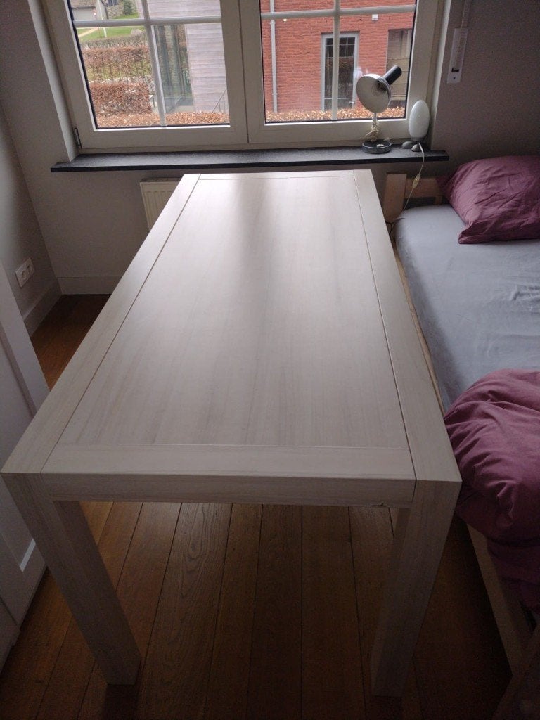 Bureau met ladenblok, Huis en Inrichting, Bureaus, Ophalen, 160 cm, Gebruikt, Spaanplaat of MDF