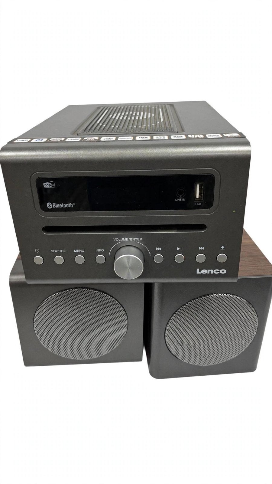 Lenco MC-250BK Micro Set Zwart, Overige merken, Cd-speler, Ophalen of Verzenden, Zo goed als nieuw