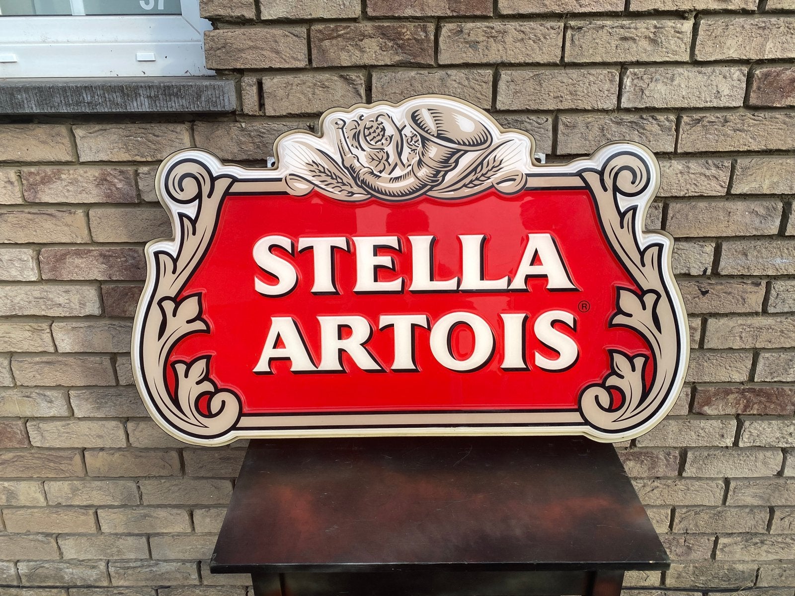 Authentieke lichtreclame Stella Artois , werkend, Ophalen of Verzenden, Zo goed als nieuw, Reclamebord, Plaat of Schild, Stella Artois