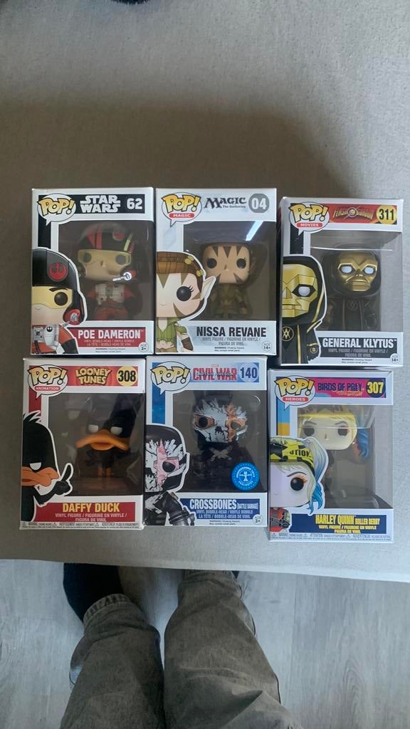 6 funko pops te koop/ te ruil, Ophalen of Verzenden, Zo goed als nieuw