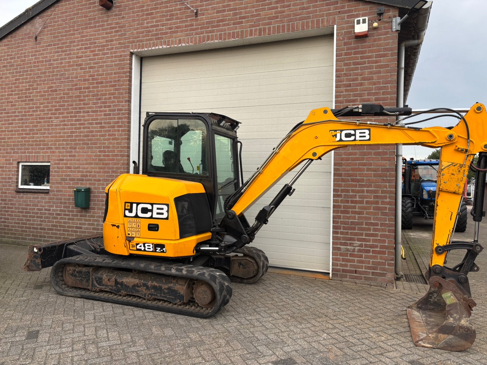 JCB 48Z-1 Minigraver graafmachine Sloop/Sorteer A/C, Ophalen