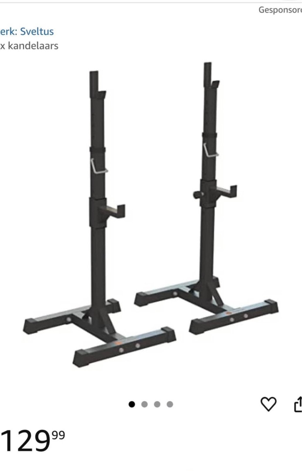 Squat Rack Stand Barbel, Ophalen, Zo goed als nieuw