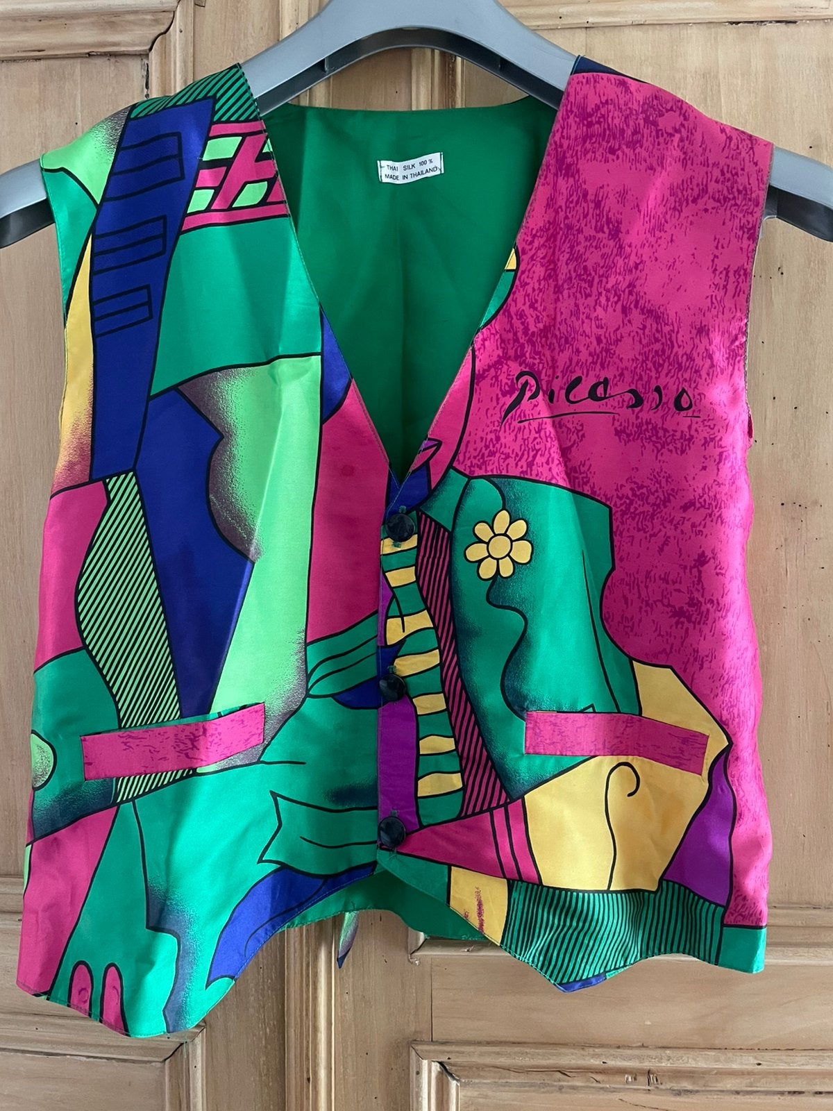 Jasje picasso 100% zijde, Kleding | Dames, Jasjes, Kostuums en Pakken, Overige kleuren, Jasje, Gedragen, Ophalen